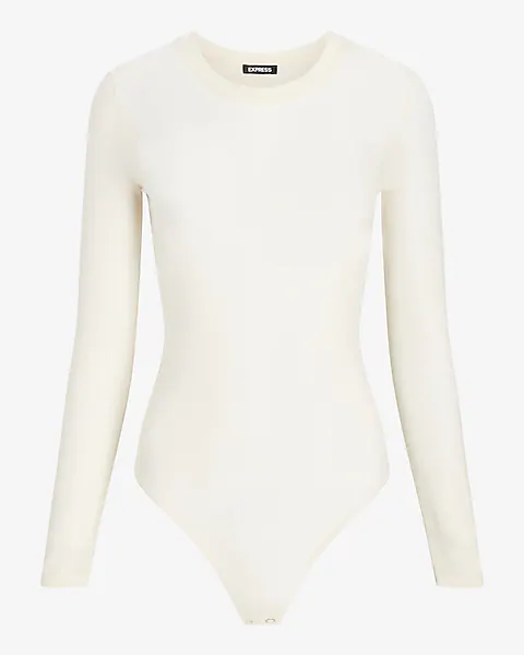 Mesh Crewneck Long Sleeve Bodysuit - Effortless Style Nashville