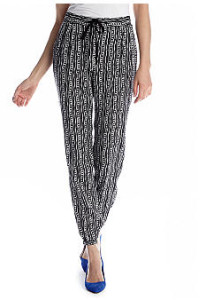 Key Pieces for Spring TWO by Vince Camuto Drawstring Garden Rows Soft Pant