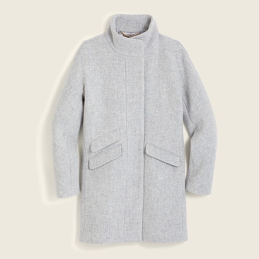 Winter Styling Tips J. Crew Classic Cocoon Coat Grey Wool Coat