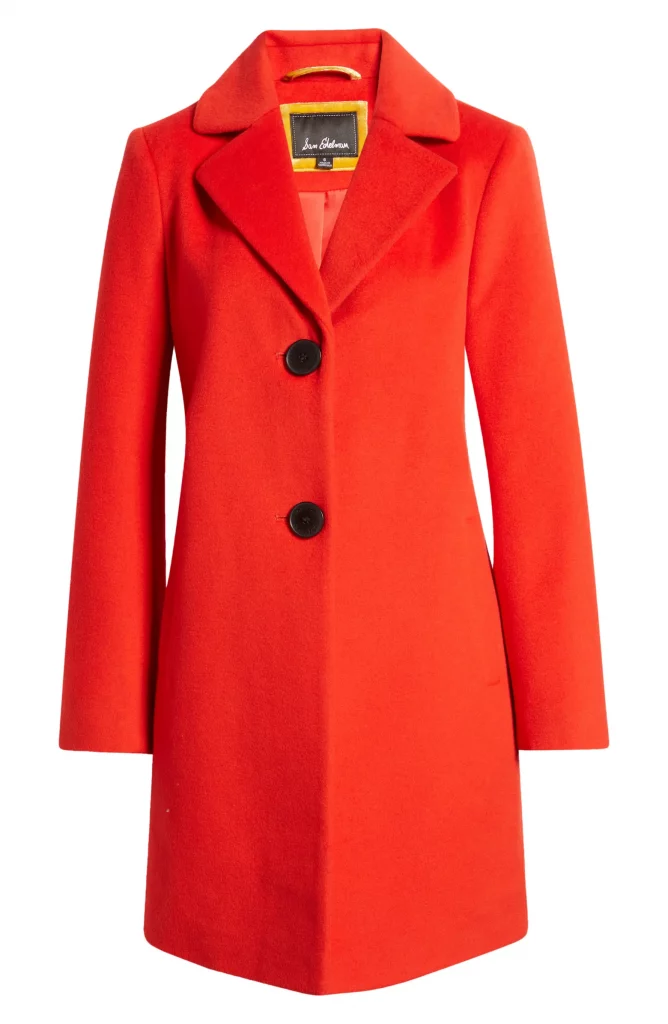 Parisian Red Notch Collar Coat Winter Styling Tips Go-To Winter Coats