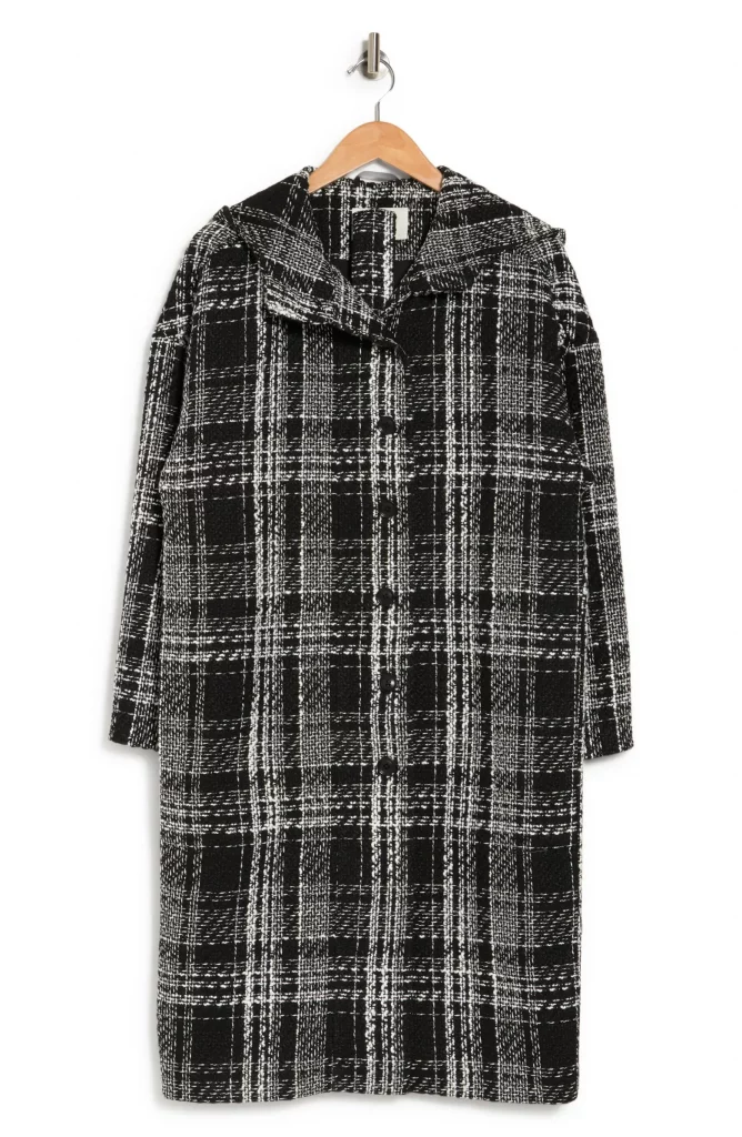 Caviar Plaid Hooded Coat Winter Styling Tips Go-To Winter Coats
