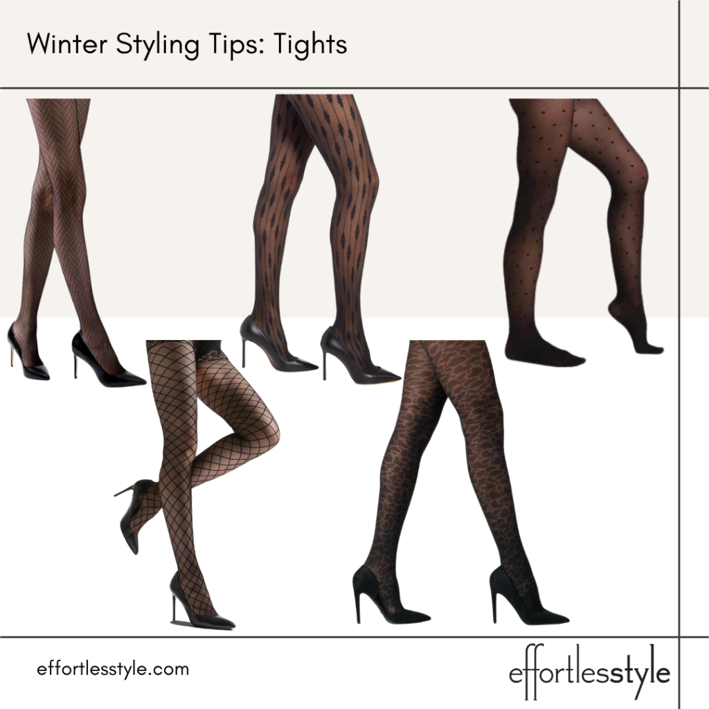Winter Styling Tips How to Wear Tights Our Go-To Detailed Tights 