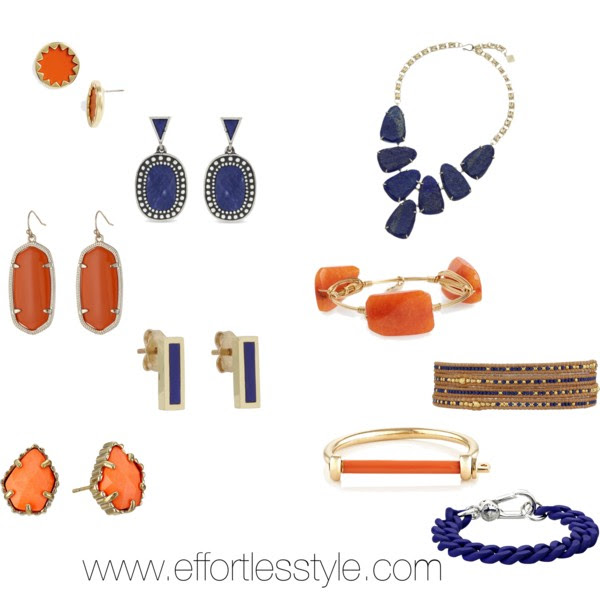 Gameday Style What to Wear to Football Games Orange & Navy Accessories for Auburn Fans