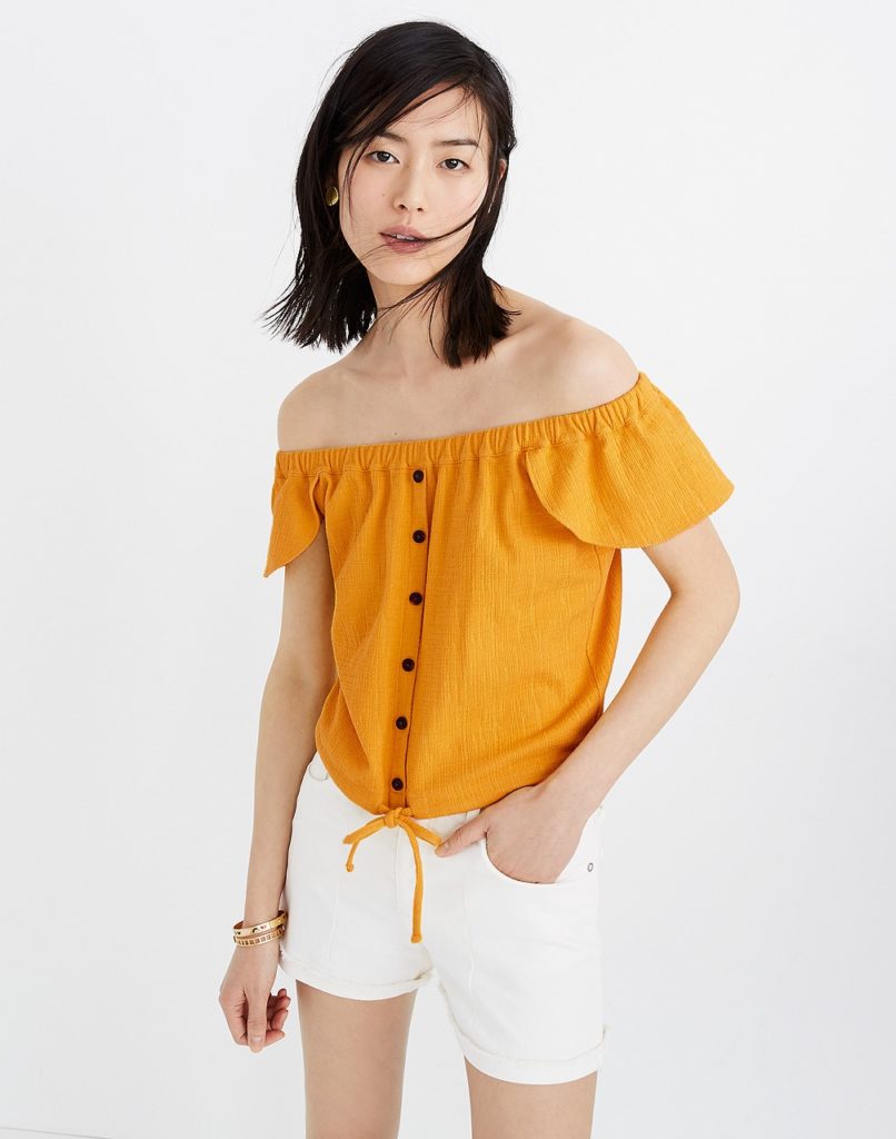 Summer Tops Madewell Texture & Thread Off-the-Shoulder Top