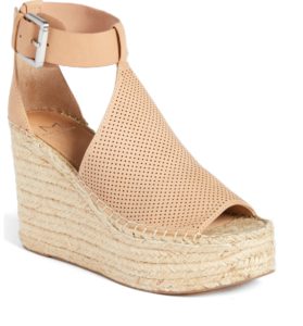 Late Summer/Early Fall Shoes Marc Fisher LTD Annie Perforated Espadrille Platform Wedge
