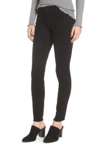 Transitional Pieces to Wear Into Fall: Black Denim DL1961 Margaux Raw Hem Skinny Jeans