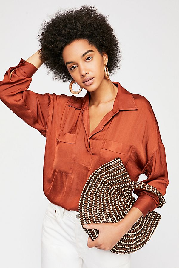 Transitional Pieces to Wear Into Fall: An Oversized Blouse Free People Starry Dreams Pullover