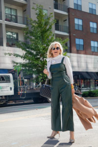 Green Leather Jumpsuit
