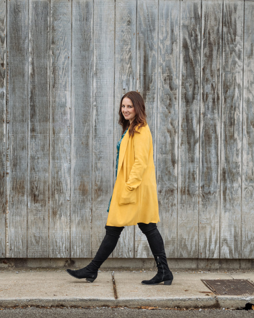 Mustard Coat Perfect Layering Piece for Fall