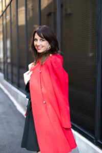 Nashville Stylist Emily Goodin Red Coat Outfit