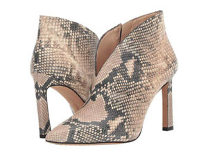 Vince Camuto snakeskin ankle bootie