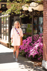 Murfreesboro Stylist Jenny Grubb Casual Dress and Sneakers Look