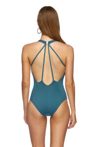 Plunge Over The Shoulder One Piece Swimsuit