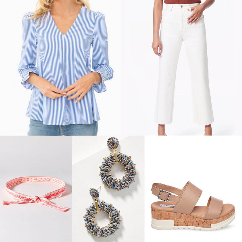Memorial Day Weekend Outfits Cool Summer Lake Night White Jeans Look