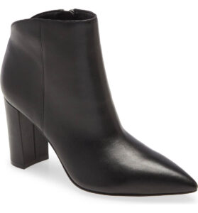 Katey's Anniversary Sale Favorites Fall Black Leather Pointed Toe Booties
