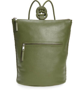 Fall Favorite Olive Green Leather Backpack