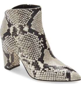2020 Nordstrom Anniversary Sale Picks Snakeskin Print Ankle Bootie for fall