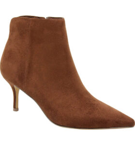 Chocolate Suede Fall Ankle Bootie