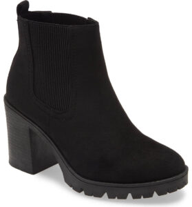 Fall Bootie Black Suede Chelsea Boot