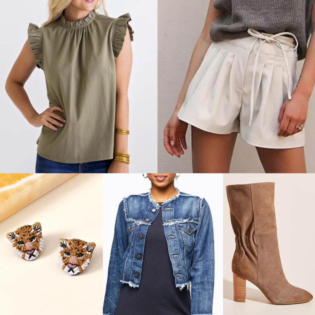 Faux Leather Shorts Look for fall