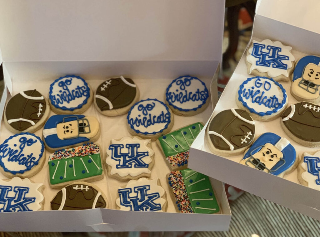 Favorite Football Traditions, Recipes & Looks Decorated Team Sugar Cookies