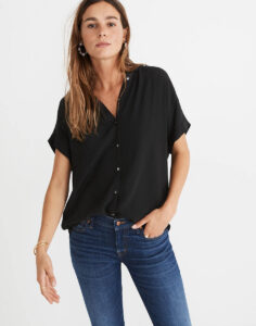 Fall Basics Women's Oversized Drapey Shirt