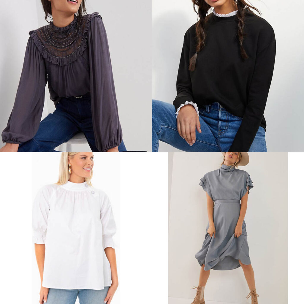 Fall Trends Guide...Victorian Vibes Women's High Neck Blouses