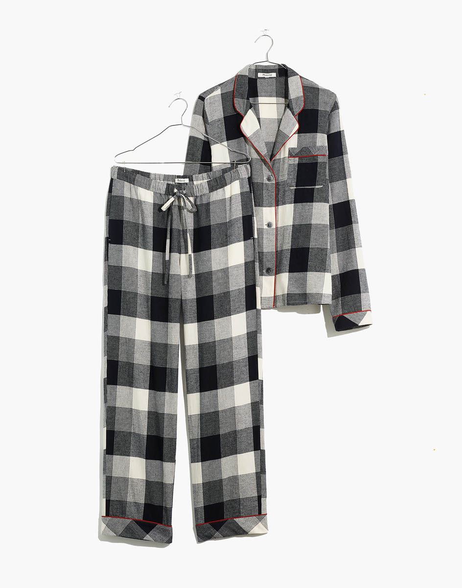 Gift's Under $100 for Her Buffalo Check Flannel Pajama Set