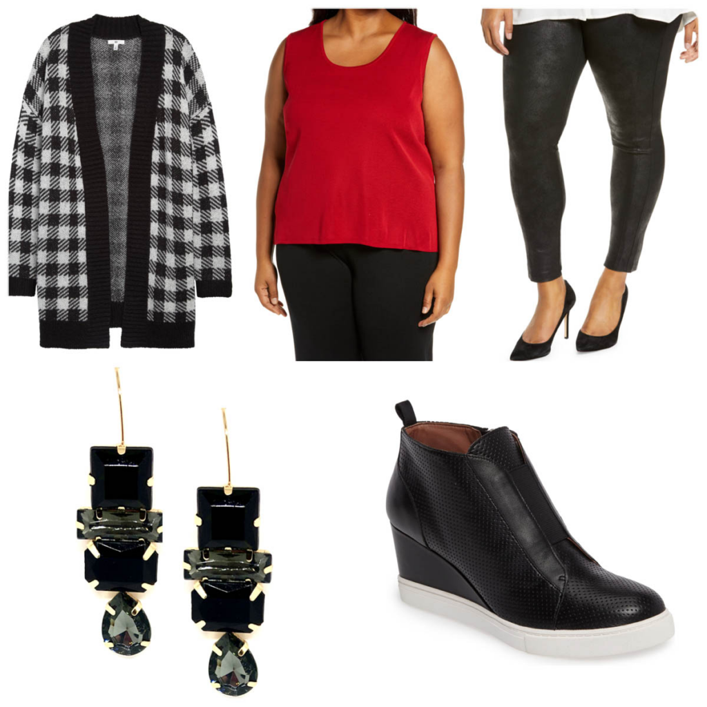 Plus Size Casual Christmas Luncheon Outfit Idea