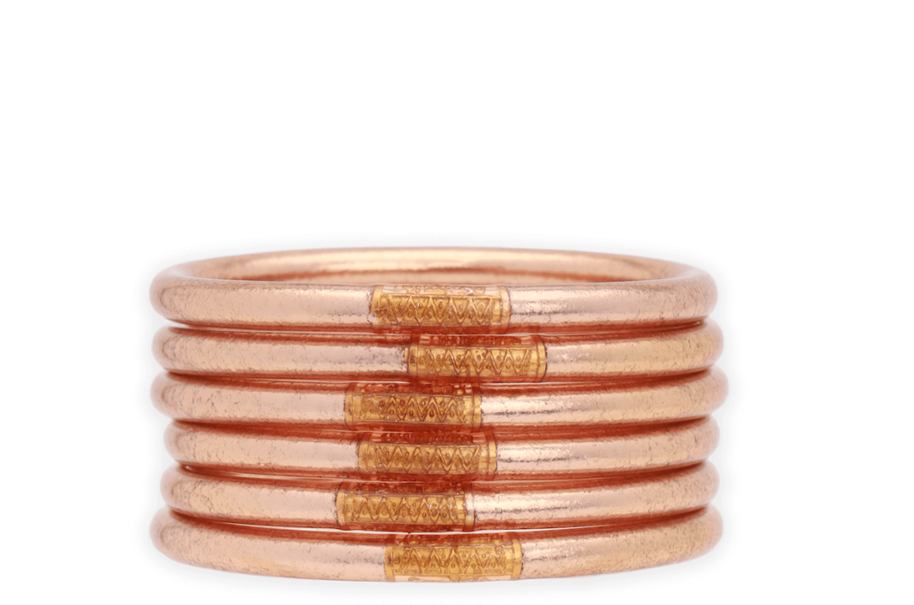 Valentine's Day Gift Guide for Her Champagne Color All Weather Bangles