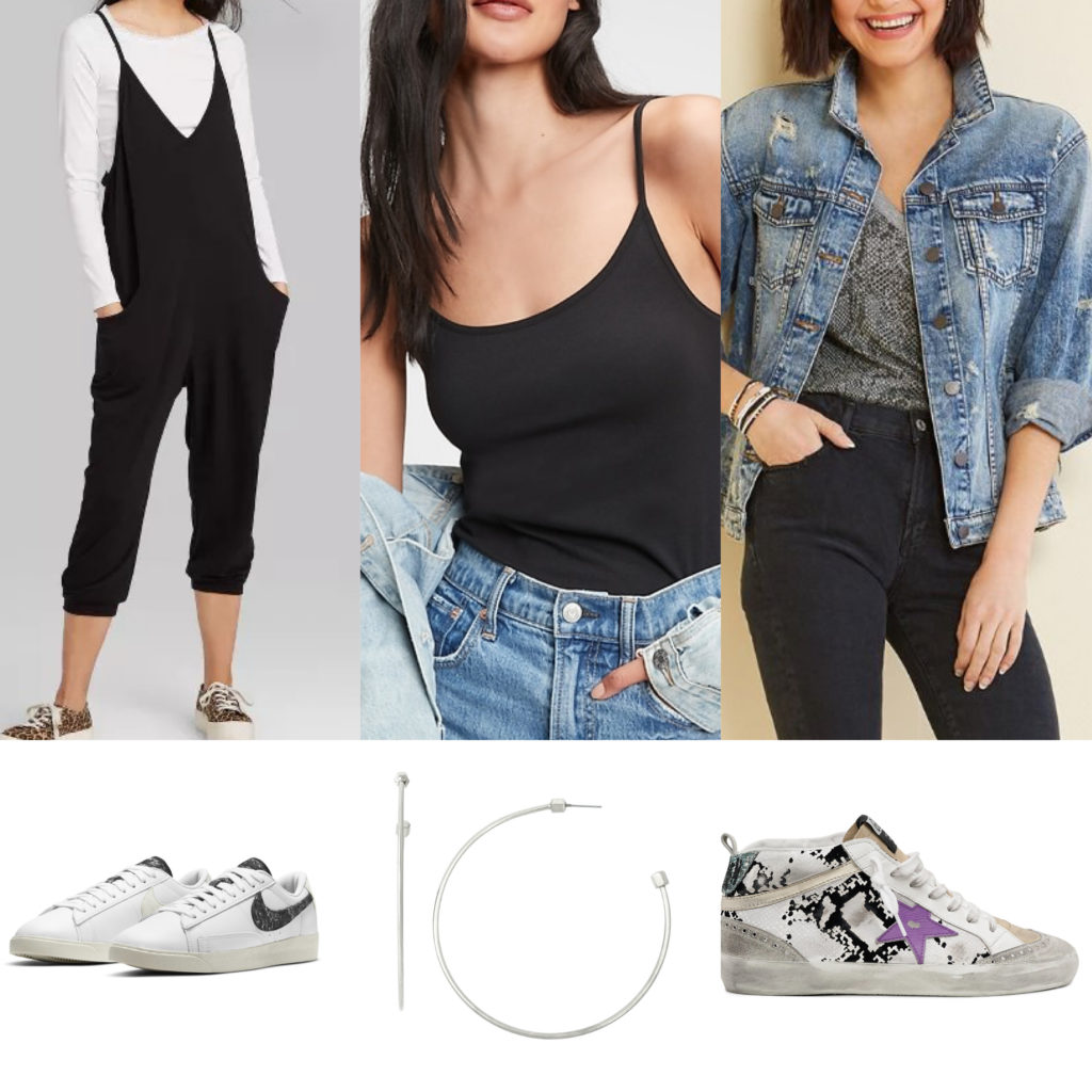 How to Style a Casual Jumpsuit Denim Jacket and Casual Jumpsuit Look