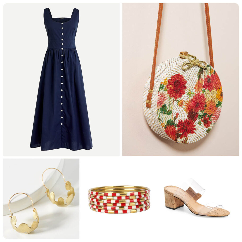 4th of July Outfit Guide Festive Button-front Dress Outfit