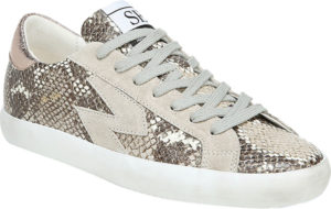 May Favorites Truffle Snake Leather Sneaker Women's Leather Sneakers