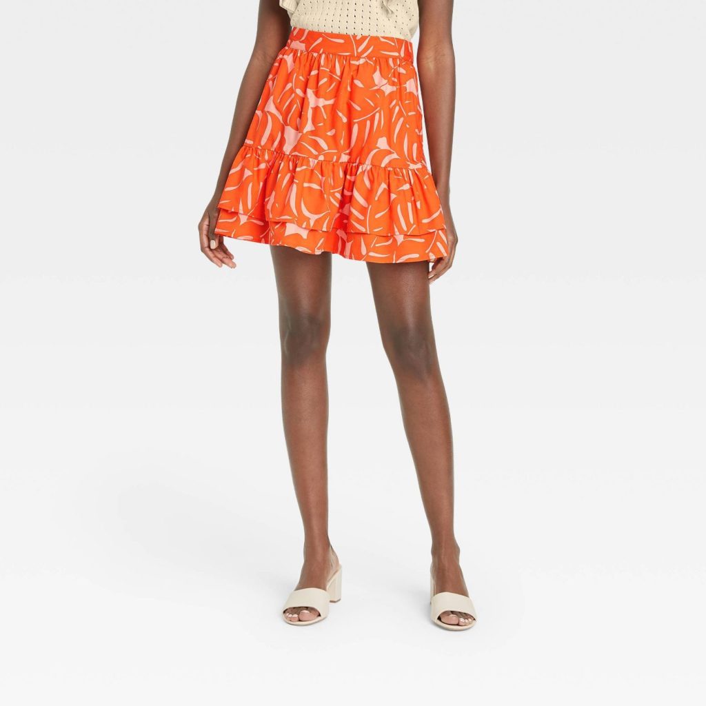 Women's Ruffle Hem Mini Skirt Summer Style Summer Skirt Plus Size Look