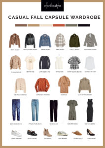 Everyday Casual Fall Capsule Wardrobe