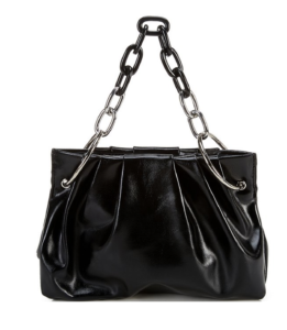 Fall Handbag Trends Vegan Leather Chain Strap Framed Clutch Bag