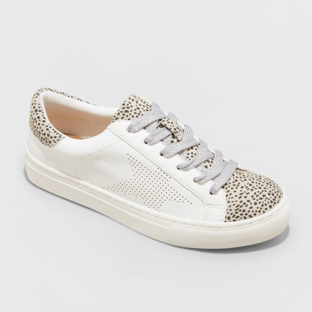 August Favorites White & Leopard Print Sneakers Affordable Fall Sneaks