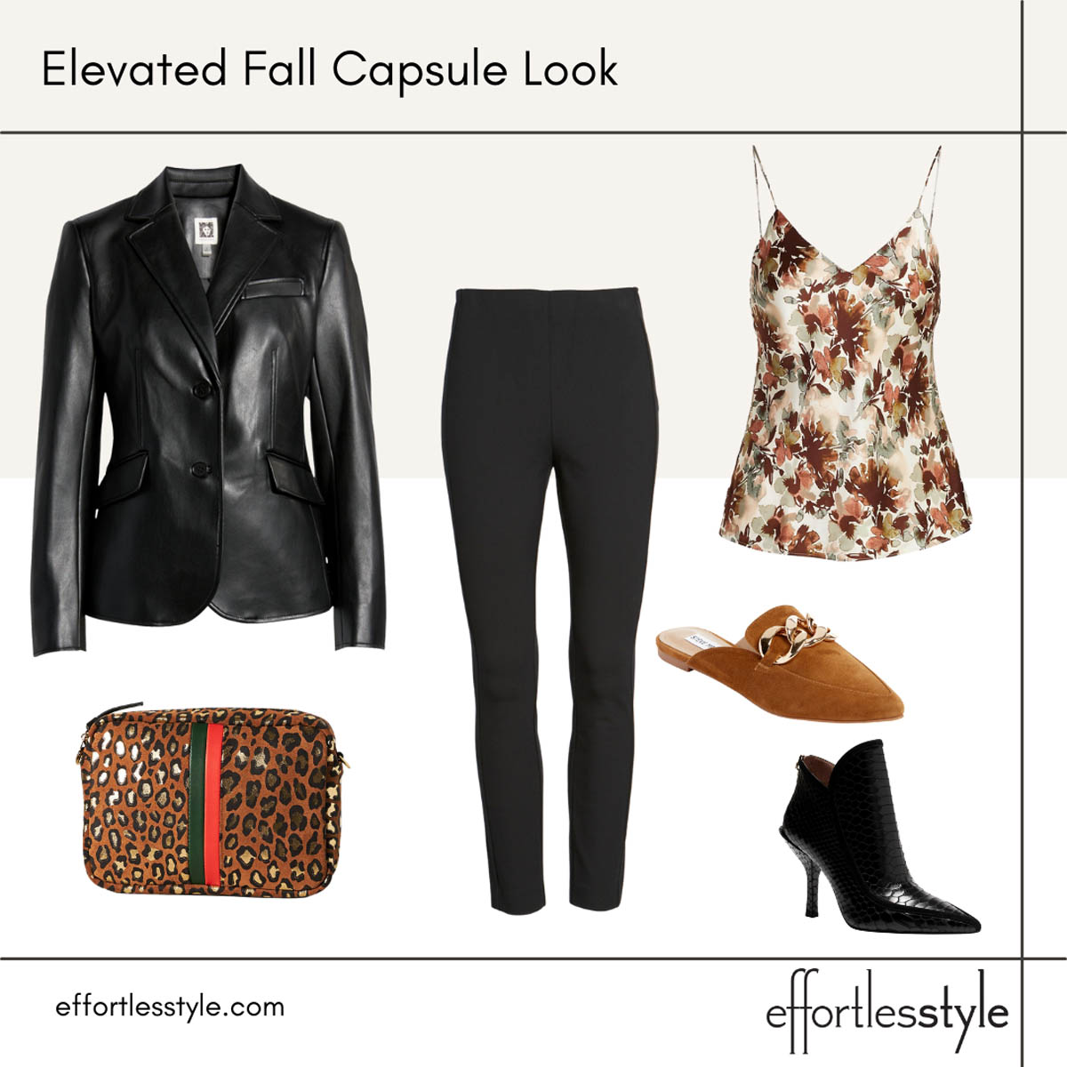 Black Leather Blazer & Ankle Pants Outfit What to Wear to the Office