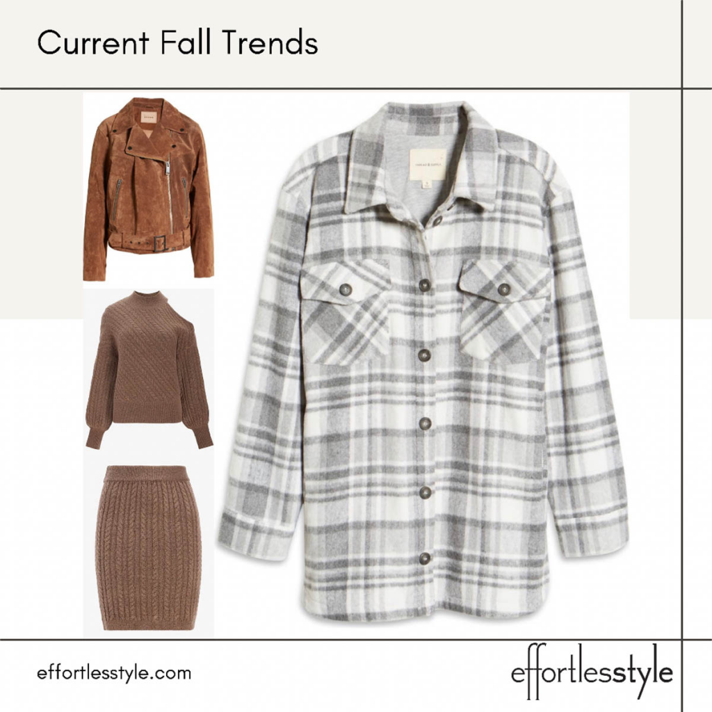 Current Fall Trends Shackets, Matching Sets, Leather Jackets