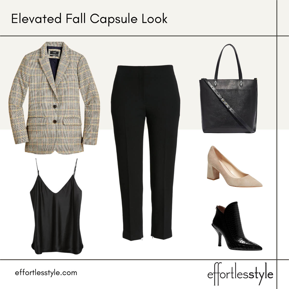Fall Capsule Wardrobe Styled Looks In the Office Blazer Outfit