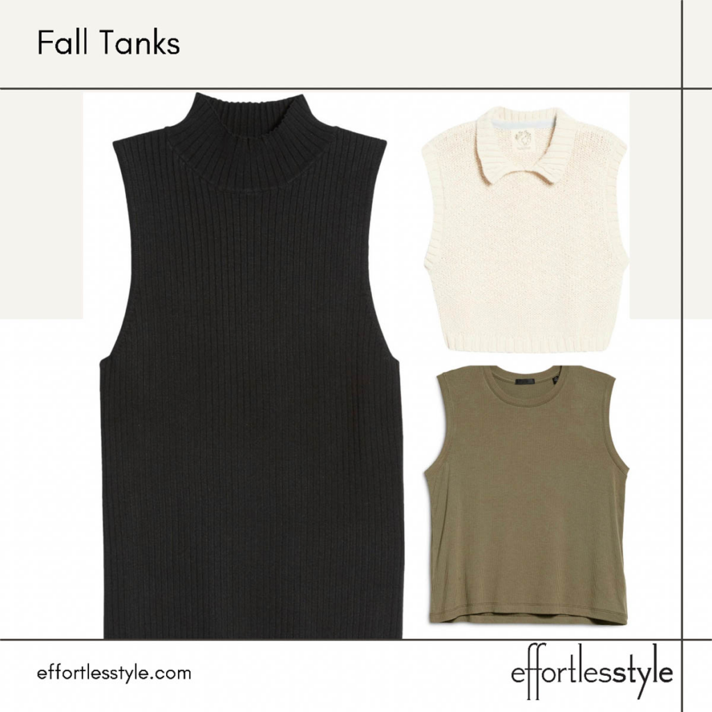 Prepping your Closet for Fall Fall Tank Tops & Layering Pieces