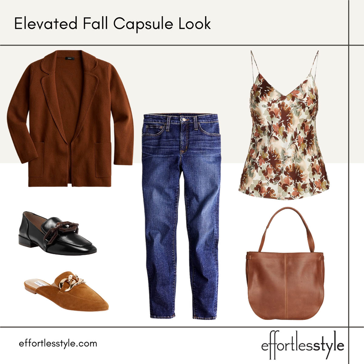 Elevated Fall Capsule Wardrobe Styled Looks Casual Coatigan Outfit