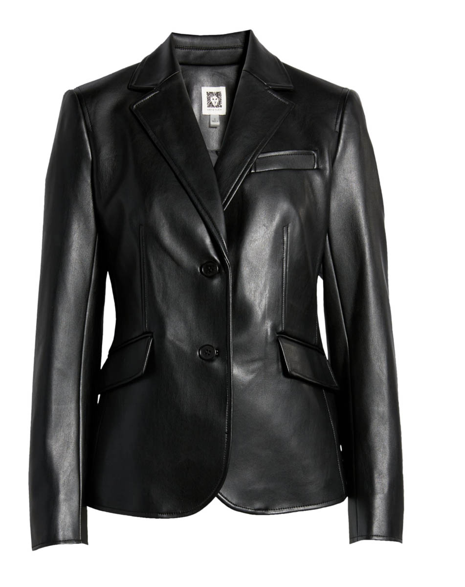Leather blazer - Effortless Style Nashville