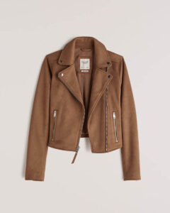 Casual Fall Capsule Wardrobe Suede Moto Jacket Look for Fall