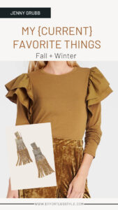 Style Picks | Jenny Grubb's Current Favorite Things Ruffle Long Sleeve