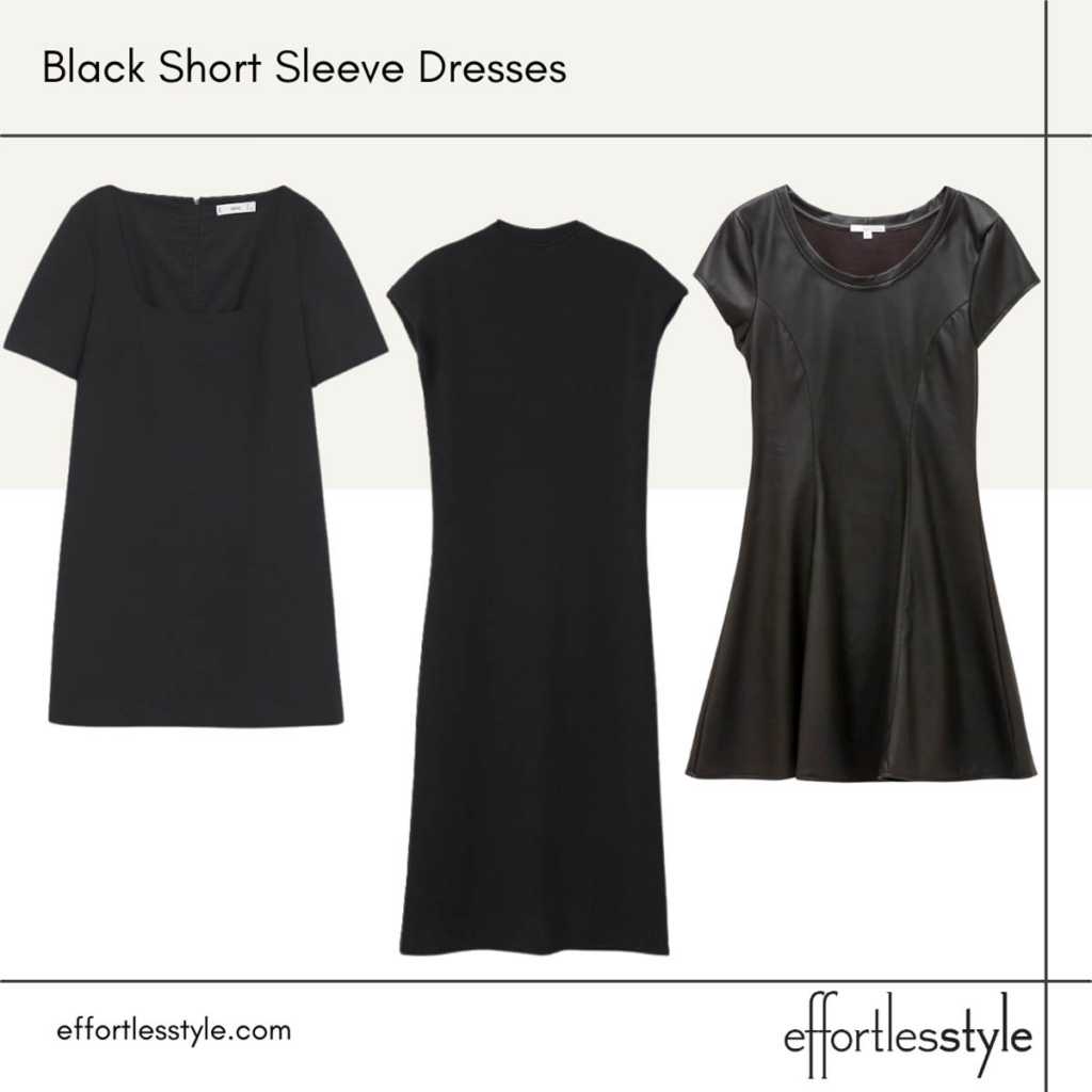 Black Short Sleeve Dresses Fall Dresses Little Black Dress Options