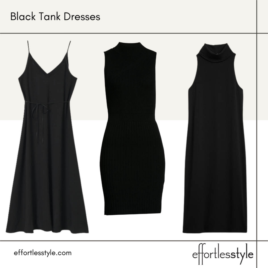 Versatile Black Dresses Black Tank Dress Black Slip Dress How to Wear