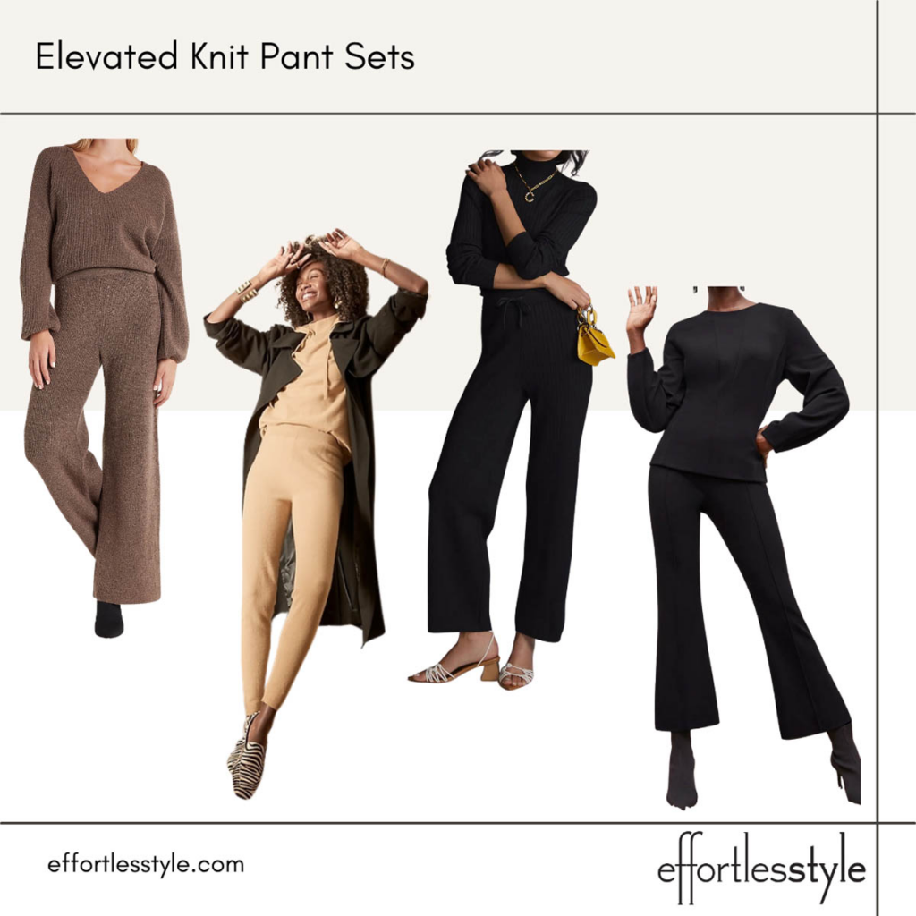 Matching Sets Elevated Knit Pants Sets for Fall & Winter