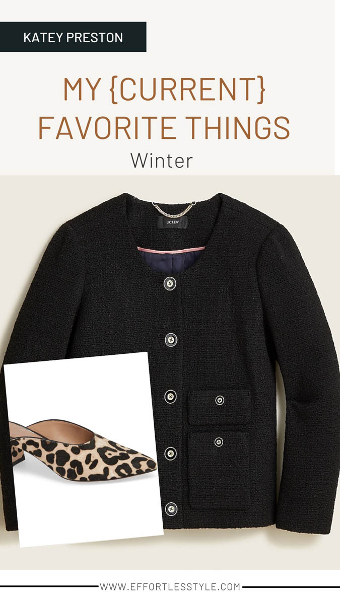 Katey Preston’s Current Favorite Things for Winter Womens Tweed Jacket