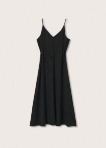 Little Black Dress Flowy Black Slip Dress How to Wear Black Midi Dress